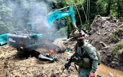 Policía Nacional combate la minería ilegal en Antioquia y protege el medio ambiente